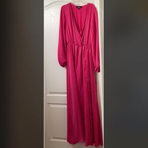 Lulus pink maxi dress size medium.